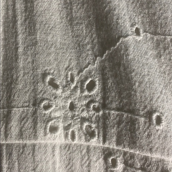 Hollister Embroidered White Tie Dress - Picture 2 of 5